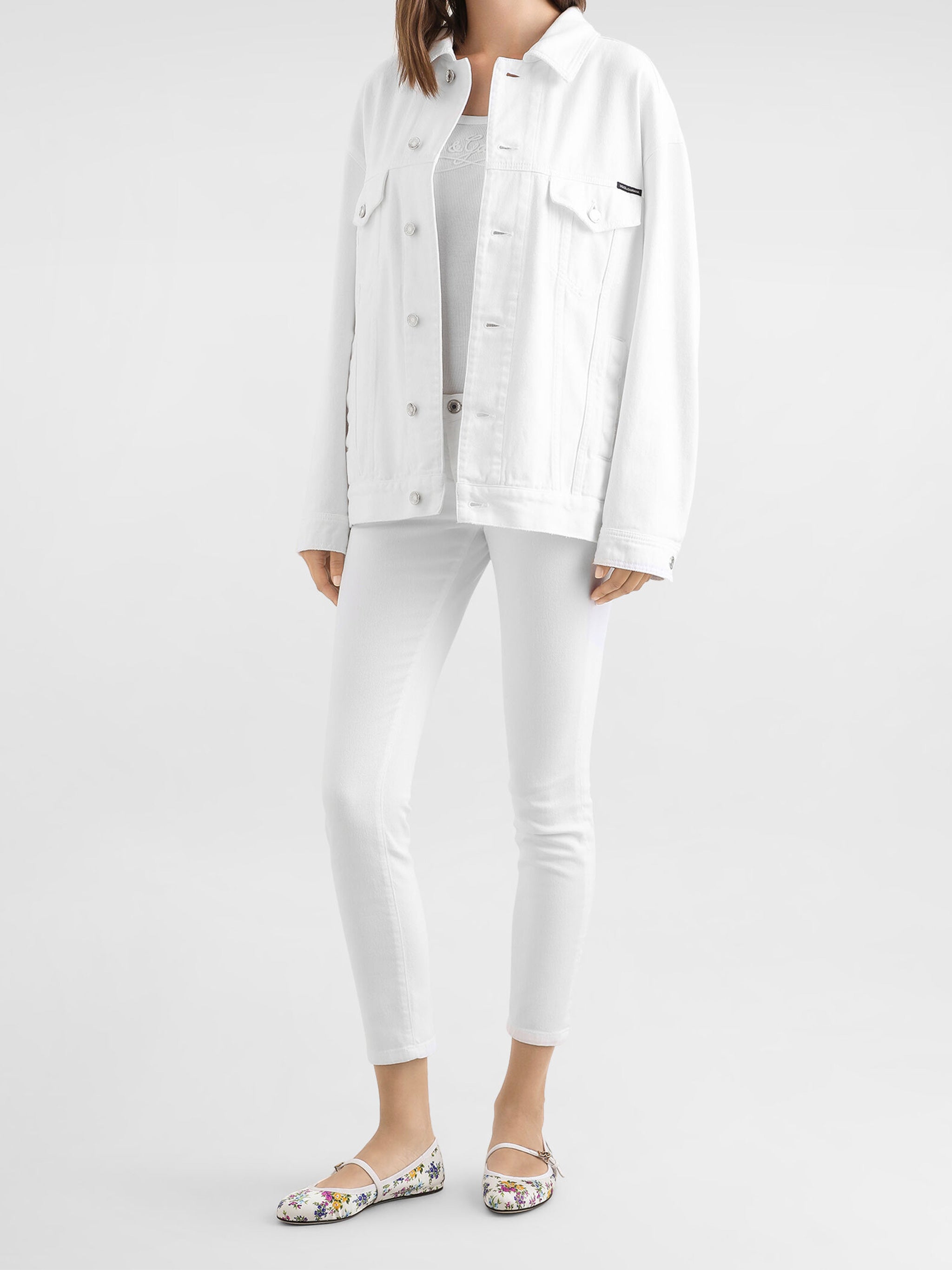 Slim-Fit Cropped Cotton Five-Pocket Pants