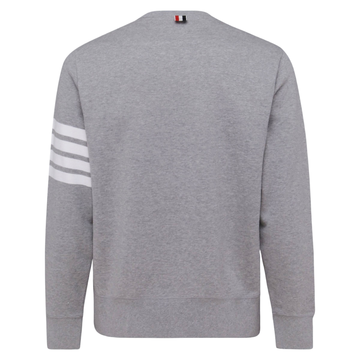 Grey Crewneck Sweater with Signature Details
