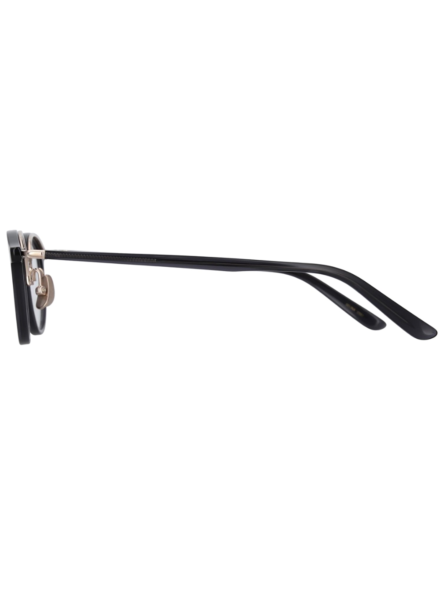 Cat-Eye Black Optical Frames with Gold Accents