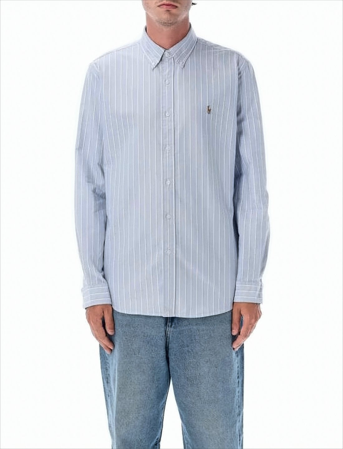 Light Striped Long-Sleeve Shirt
