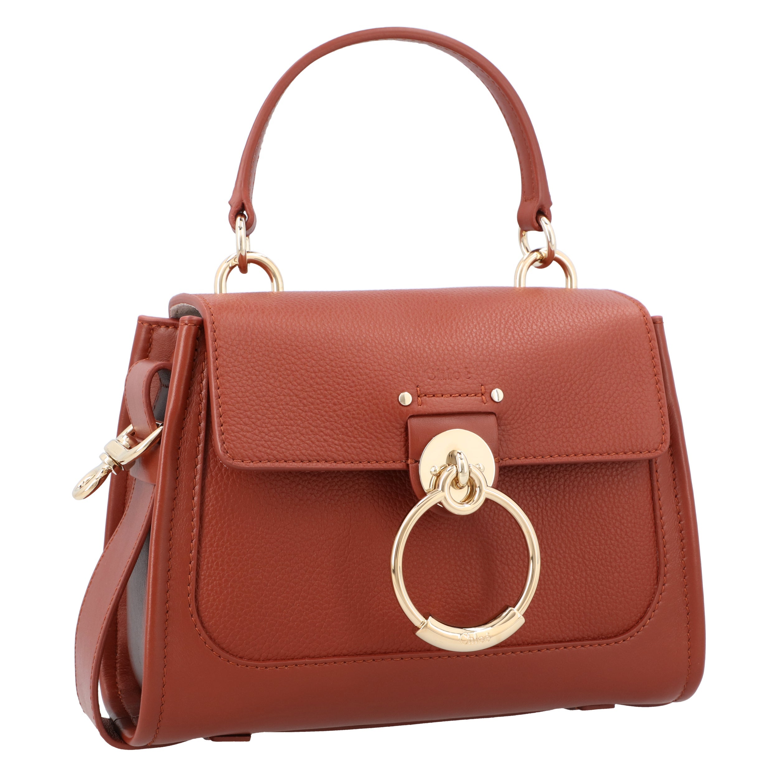 Mini Tess Day Bag In Grained & Soft Leather