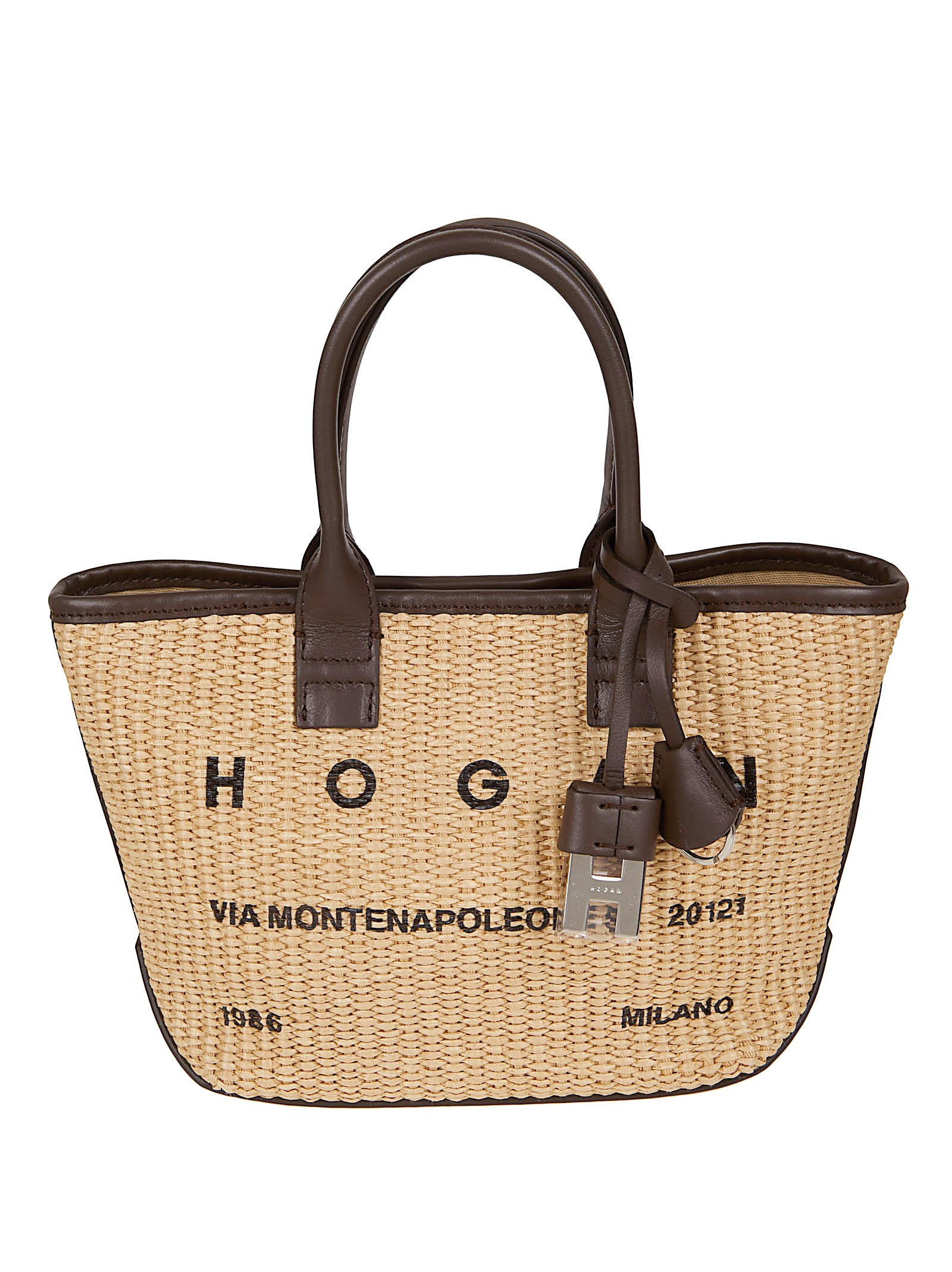Spacious Tote Bag with Woven Finish