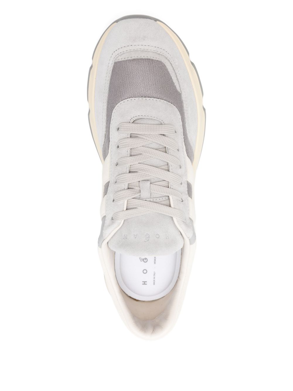 Layered Silk and Nylon Sneakers