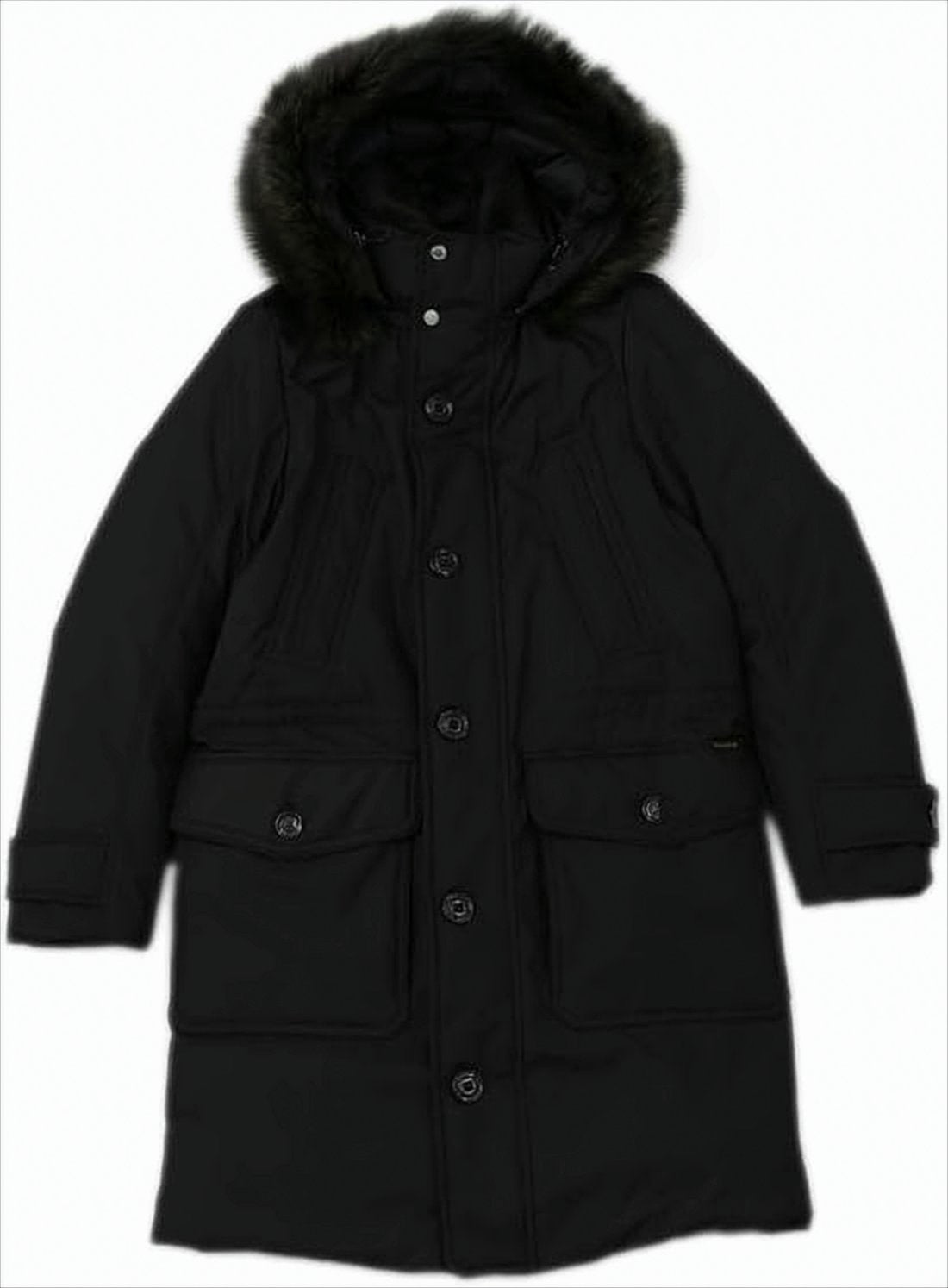 Long Black Padded Coat
