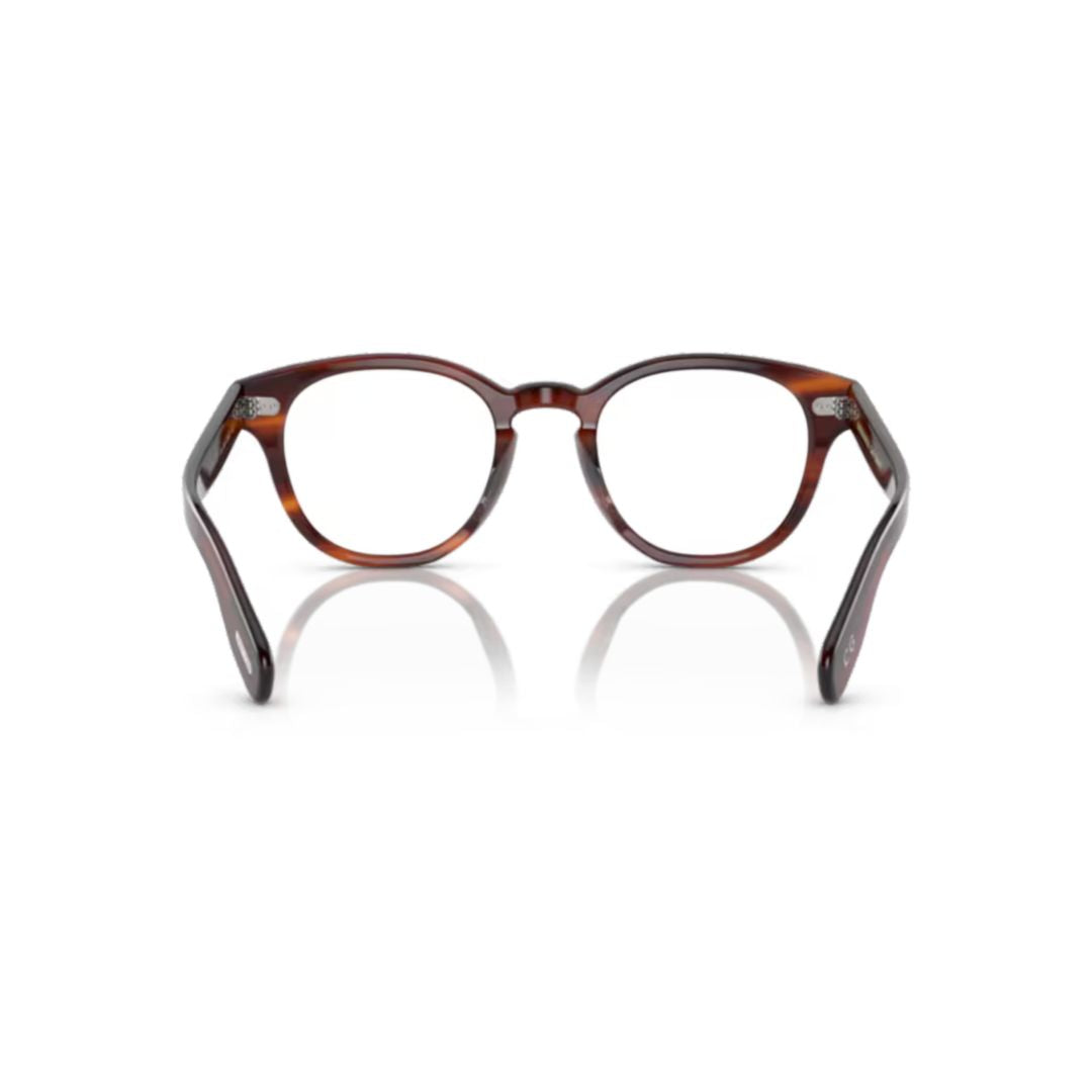 0ov5413u Round Tortoiseshell Acetate Eyeglasses with Keyhole Bridge