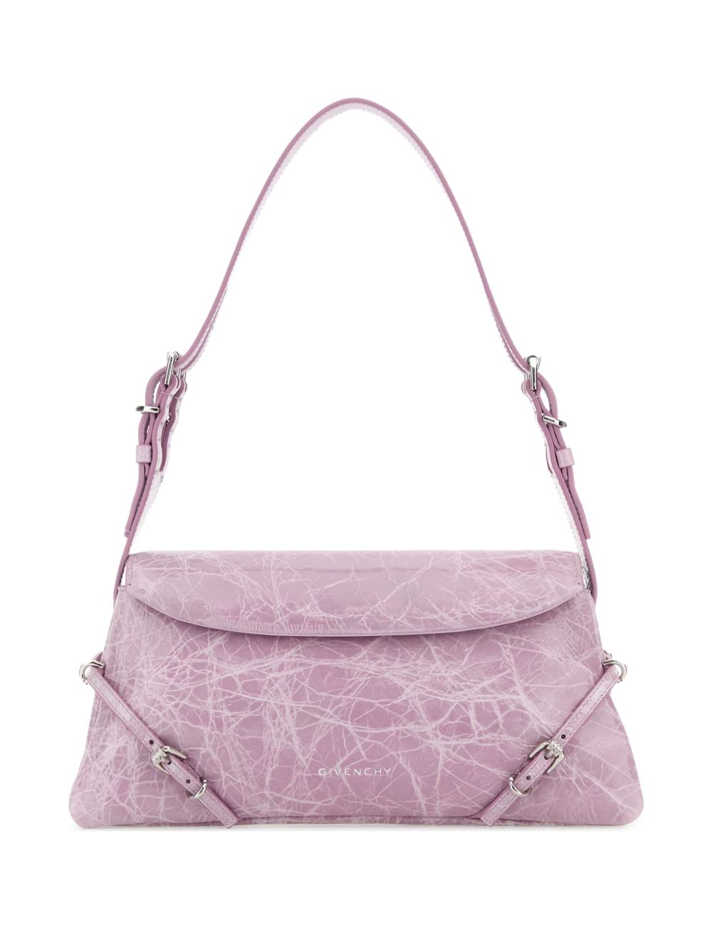 Powder Pink Foldover Top Bag