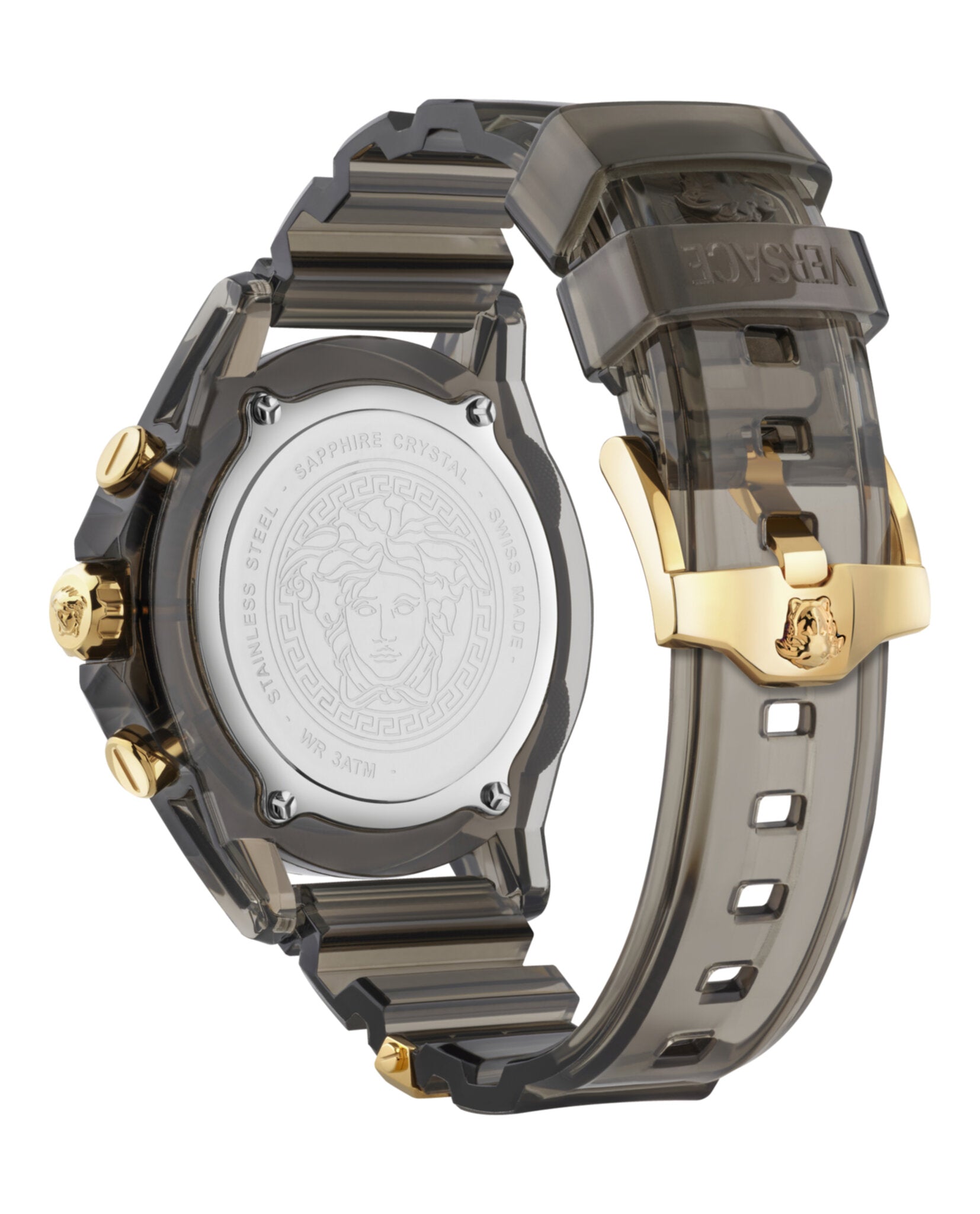 Icon Active Chronograph Watch with Transparent Case
