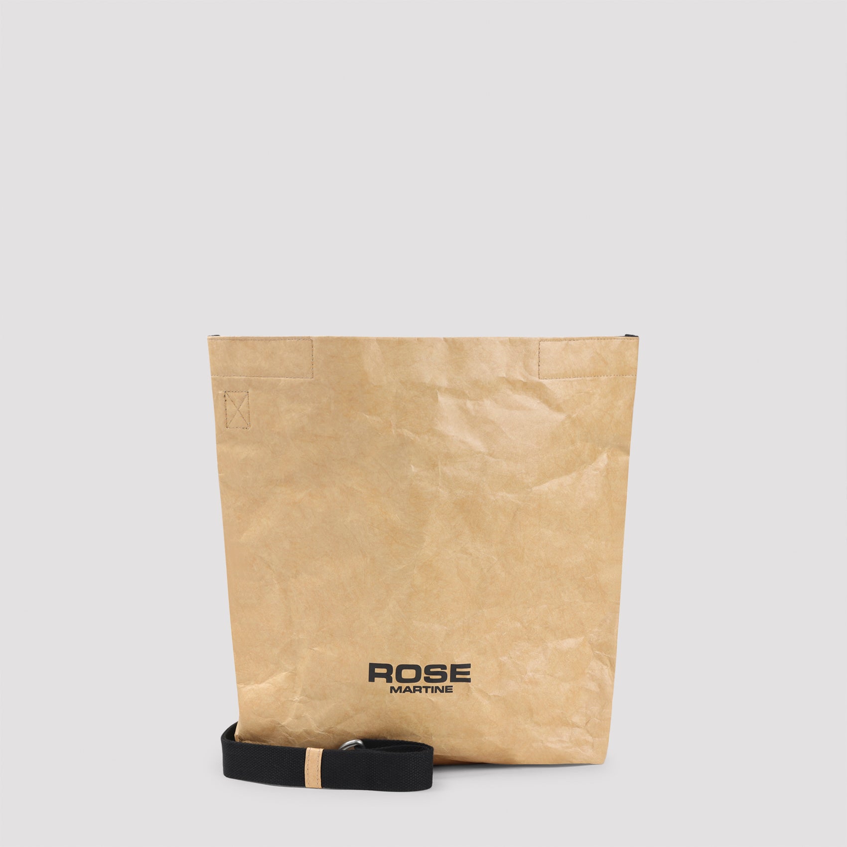 Rectangular Tote Bag with Crinkled Texture