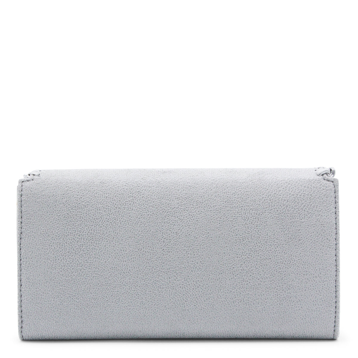 Light Grey Faux Leather Continental Wallet Crossbody Bag