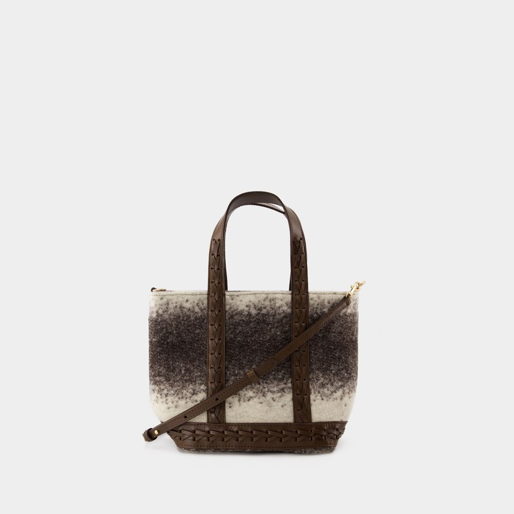 Cabas S Shopper Bag - Wool - Brown