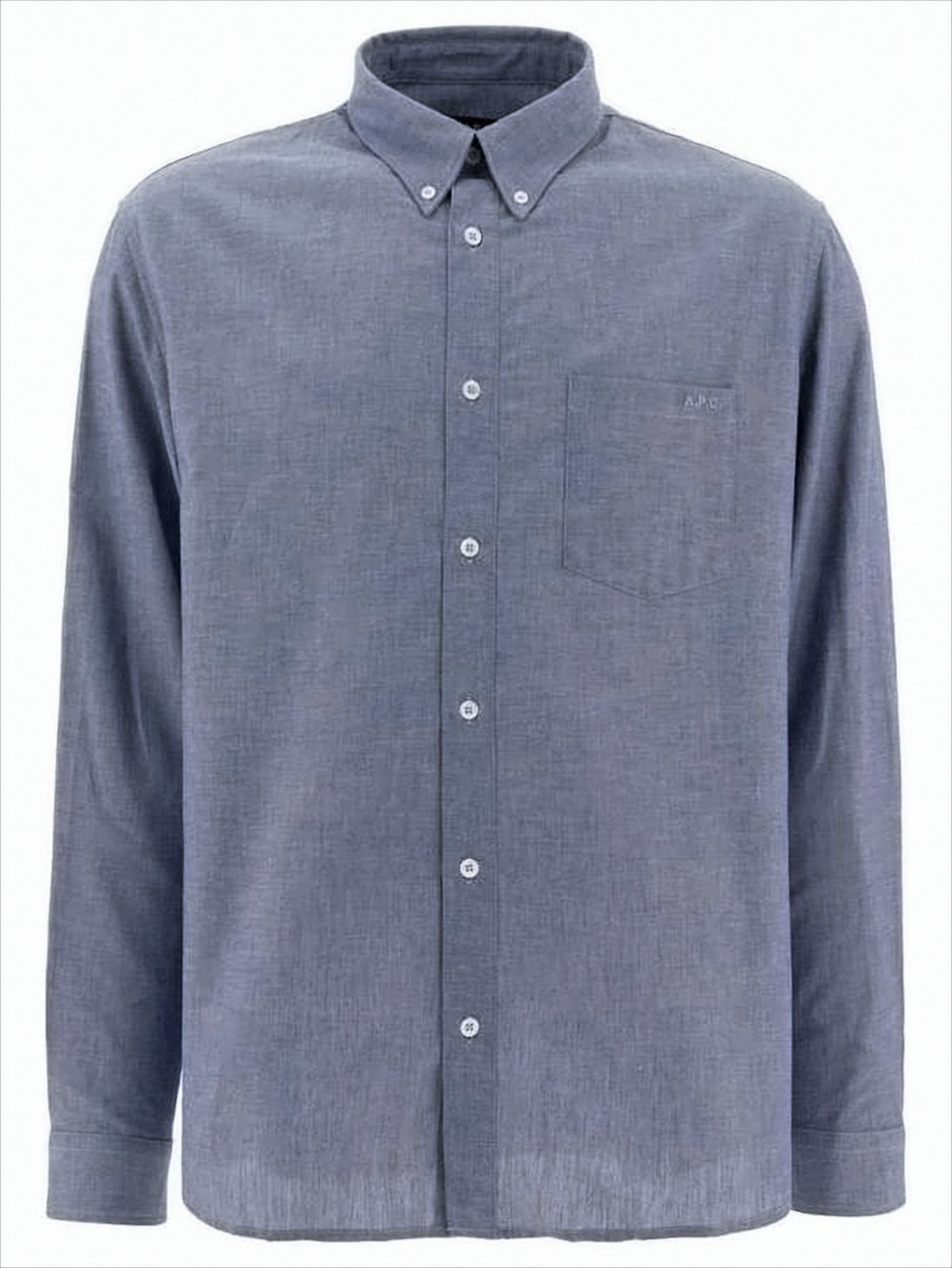 Refined Blue Long-Sleeve Shirt