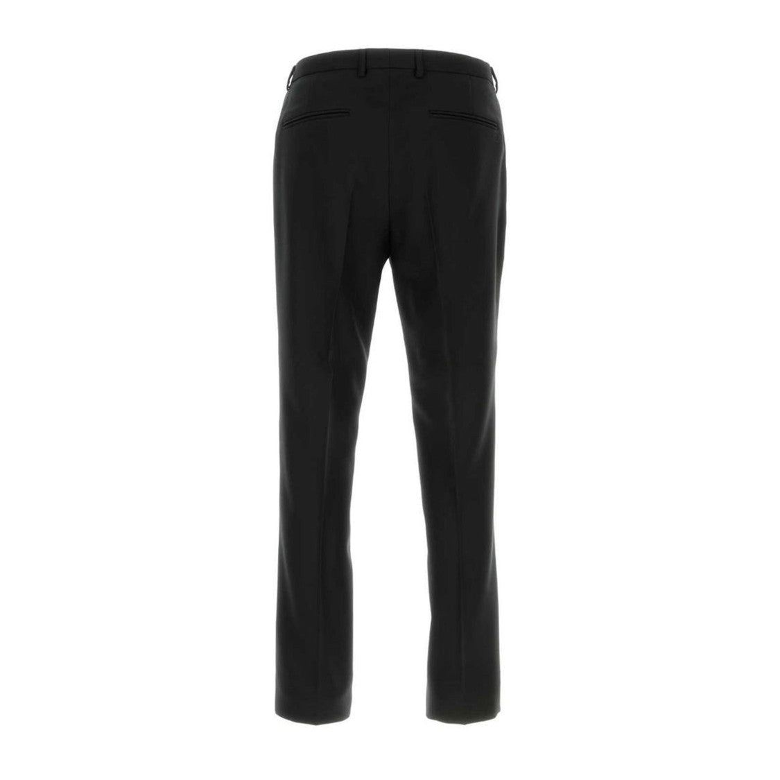 Tailored Black Fo Pants With Classic Waistband
