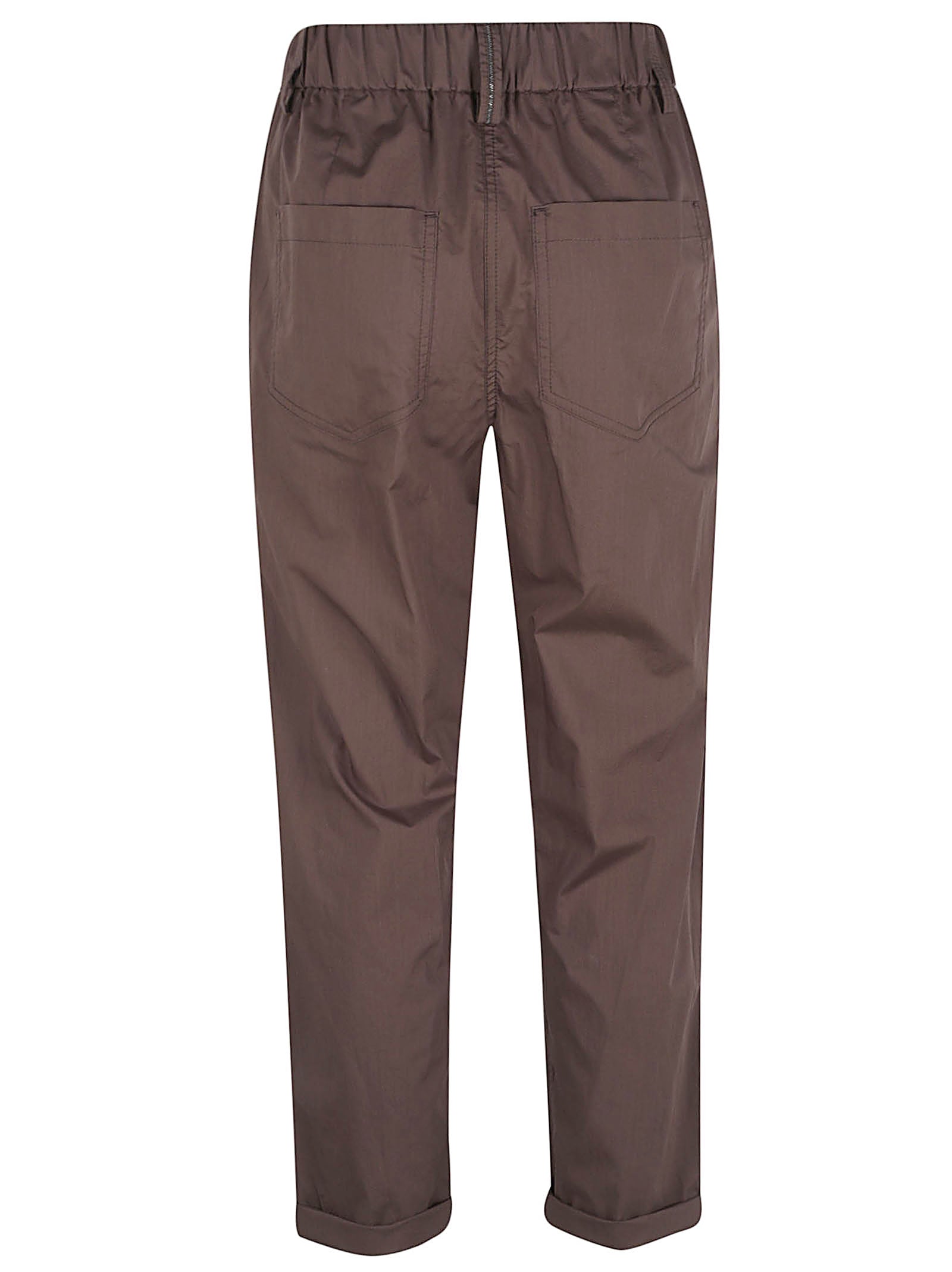 Lightweight Poplin Trousers with Five-Pocket Style