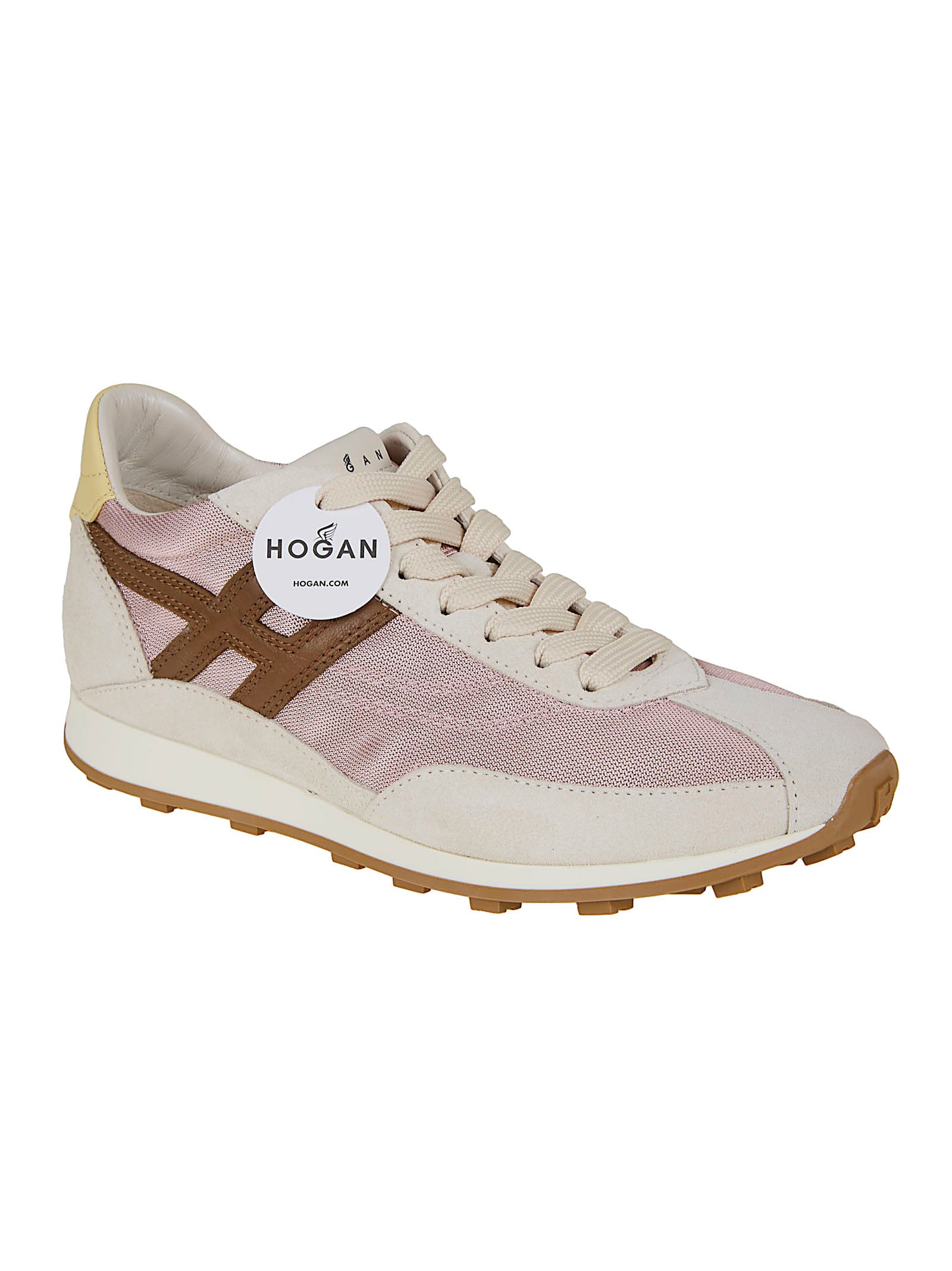 Retro-Inspired Sneakers with Prominent 'H' Detail