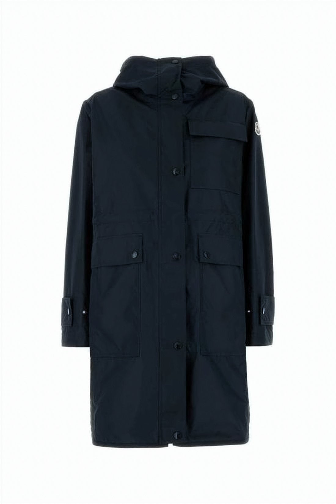 Straight Silhouette Moncler Parka with Hood