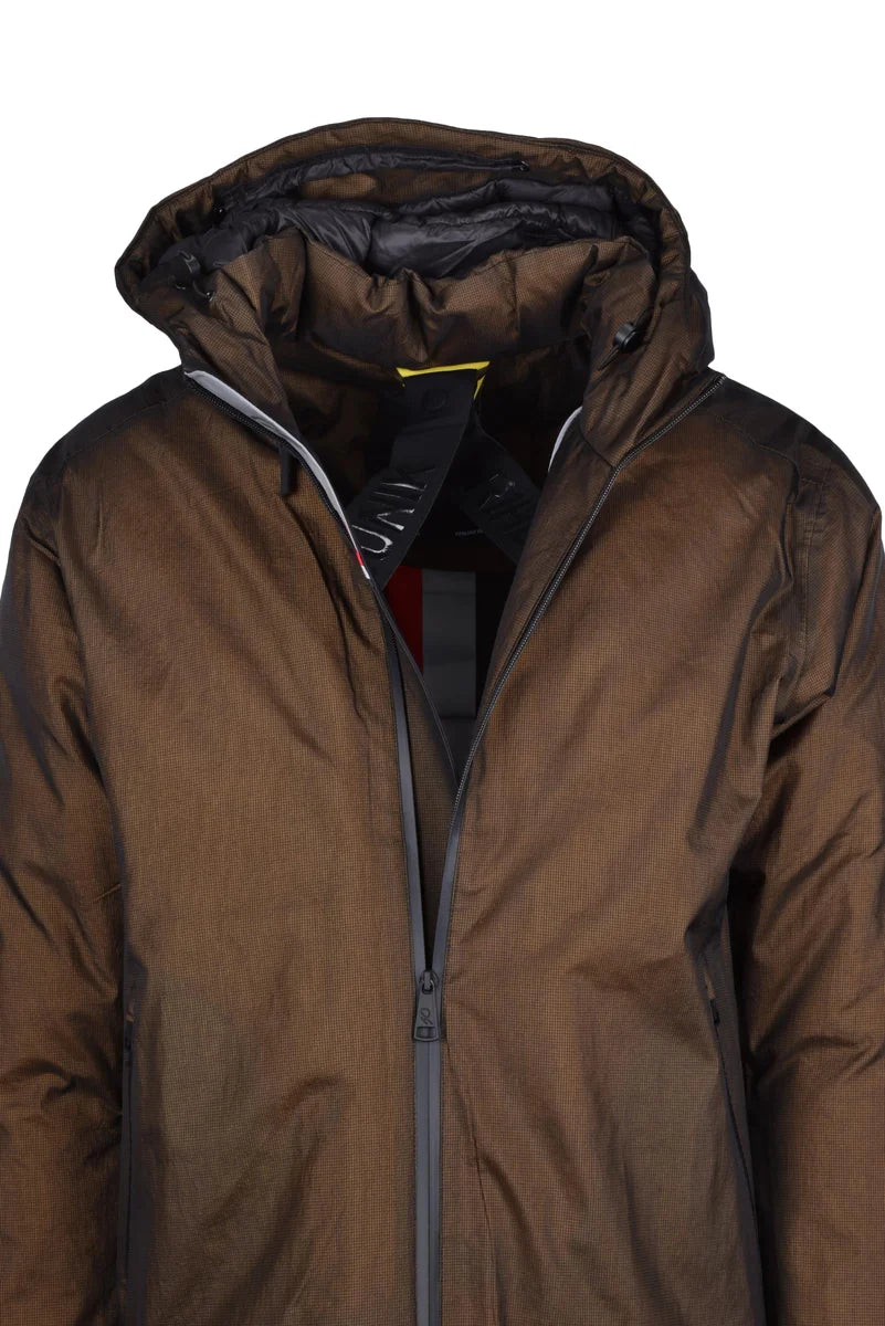 Water Resistant Down Jacket - Brown