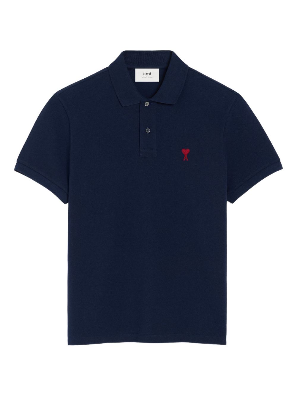 Blue Logo Embroidered Polo Shirt