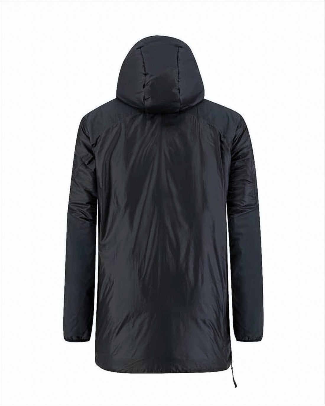 Minimalist Black Casual Jacket with High Collar