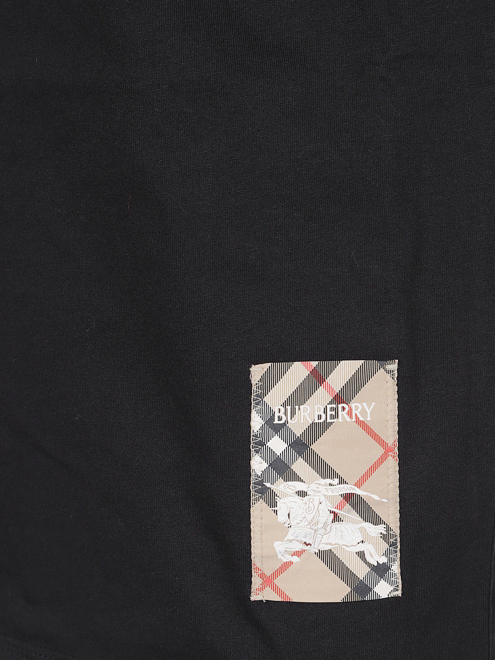 Cotton T-shirt with Ribbed Neckline