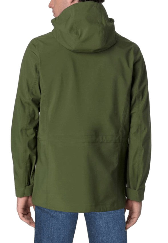 Three-Layered Casual Jacket with Detachable Hood