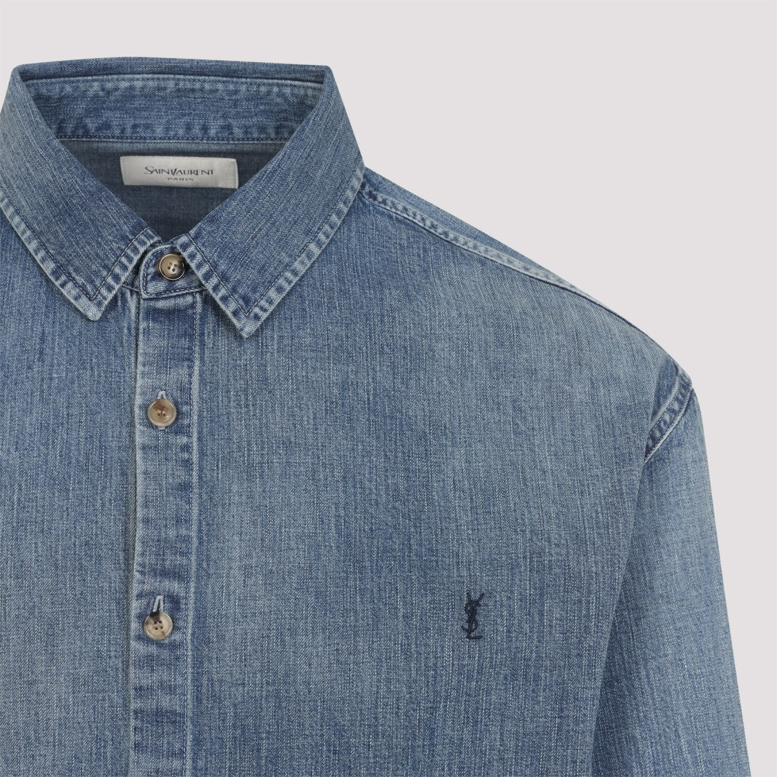 Classic Blue Cotton Shirt