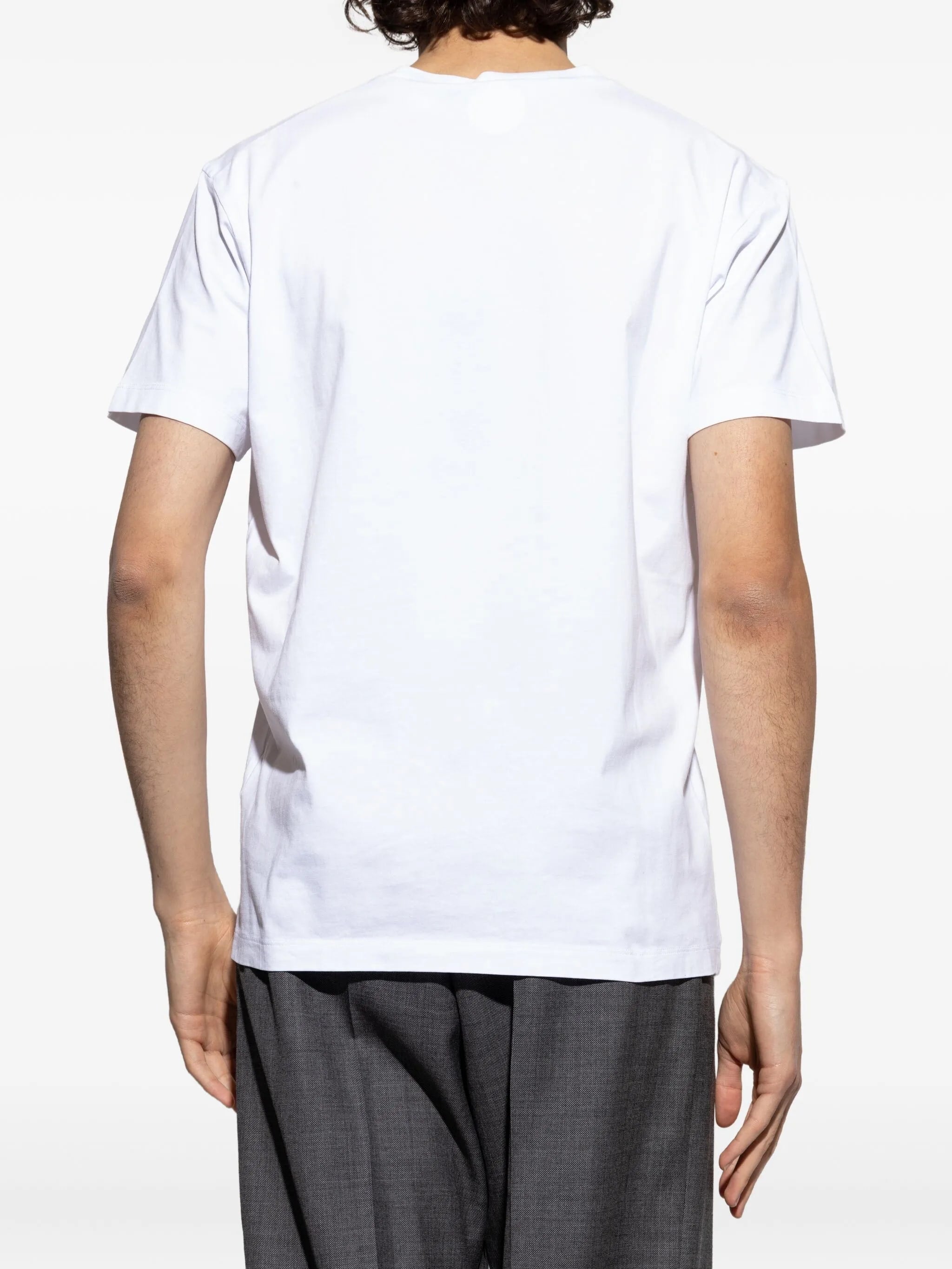 Cool Fit White Navy Logo T-Shirt