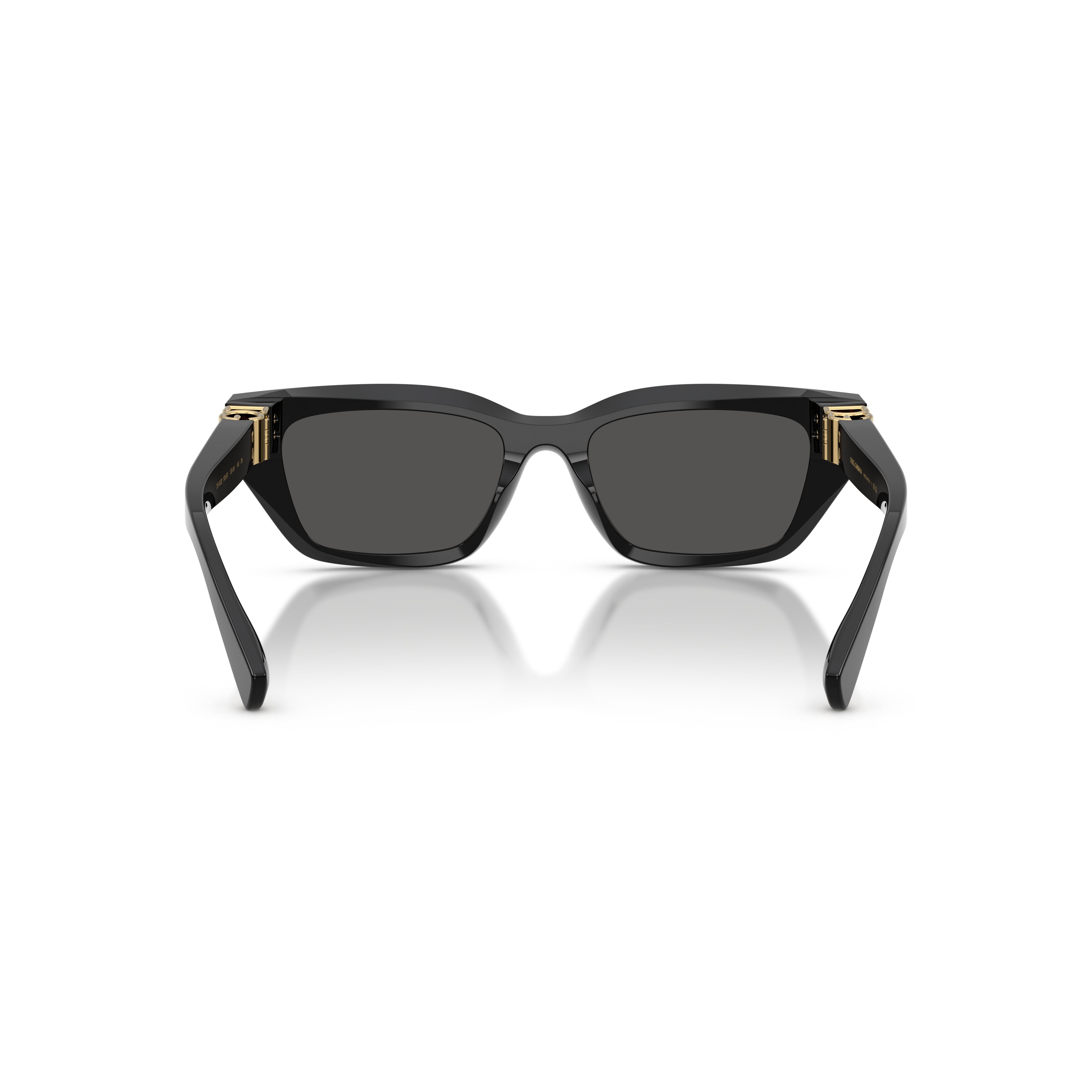 0dg4532 Rectangular Sunglasses with Glossy Black Frame
