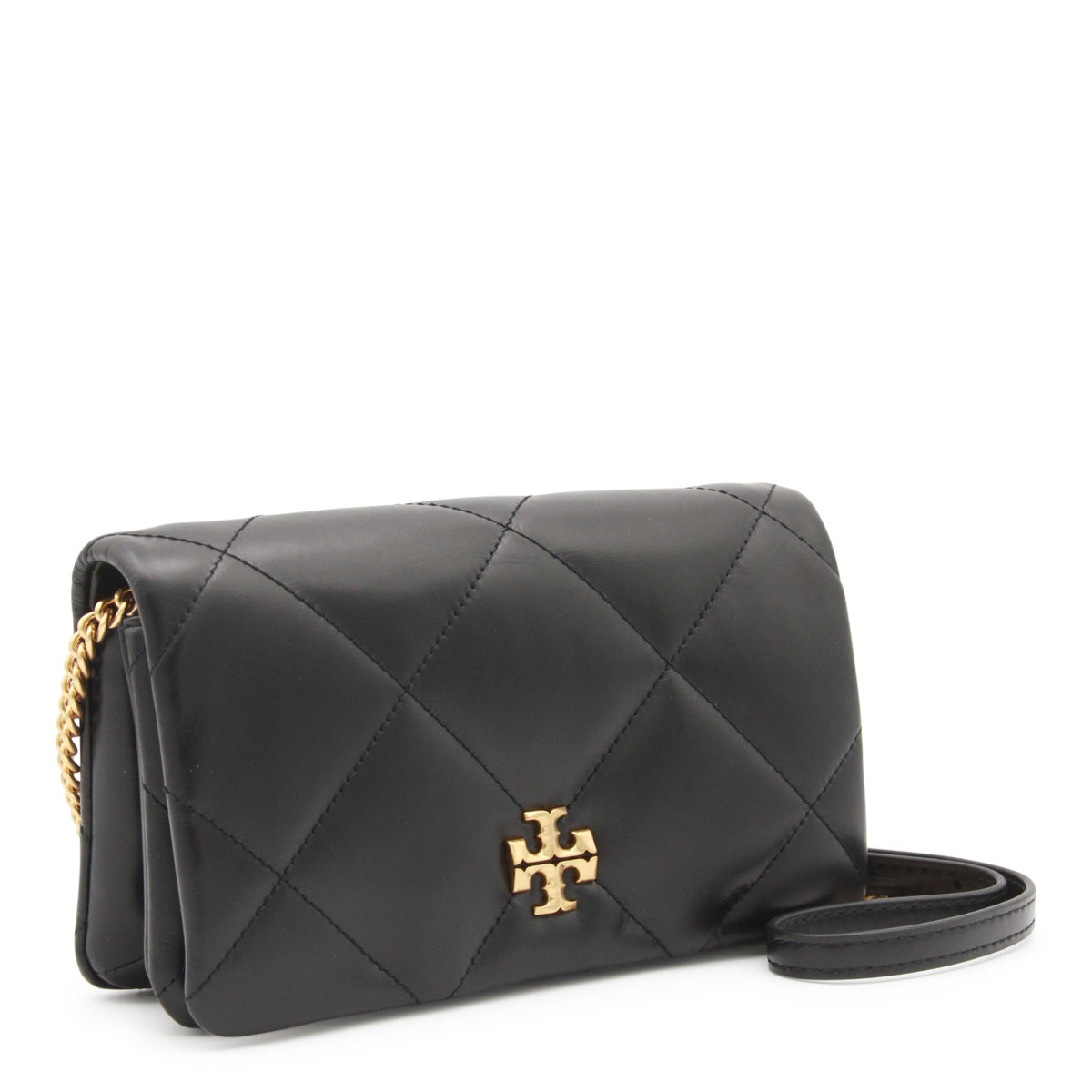 Black Leather Kira Crossbody Bag