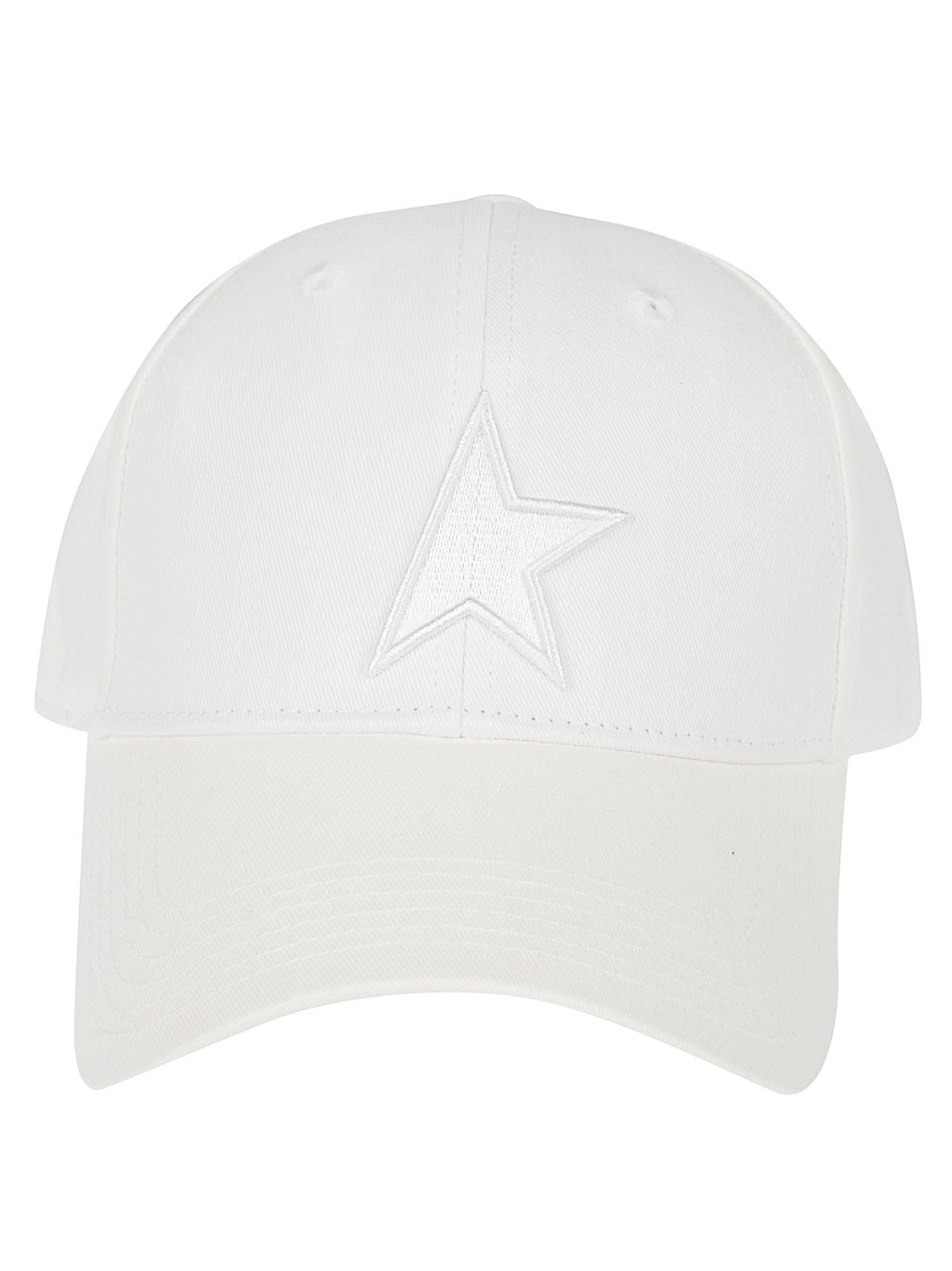 Curved Brim Cap With Embroidered Half-Star Logo