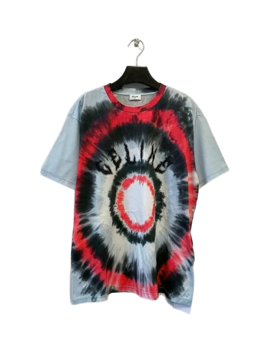 Tie-Dye Patterned Short-Sleeved T-shirt from Celine