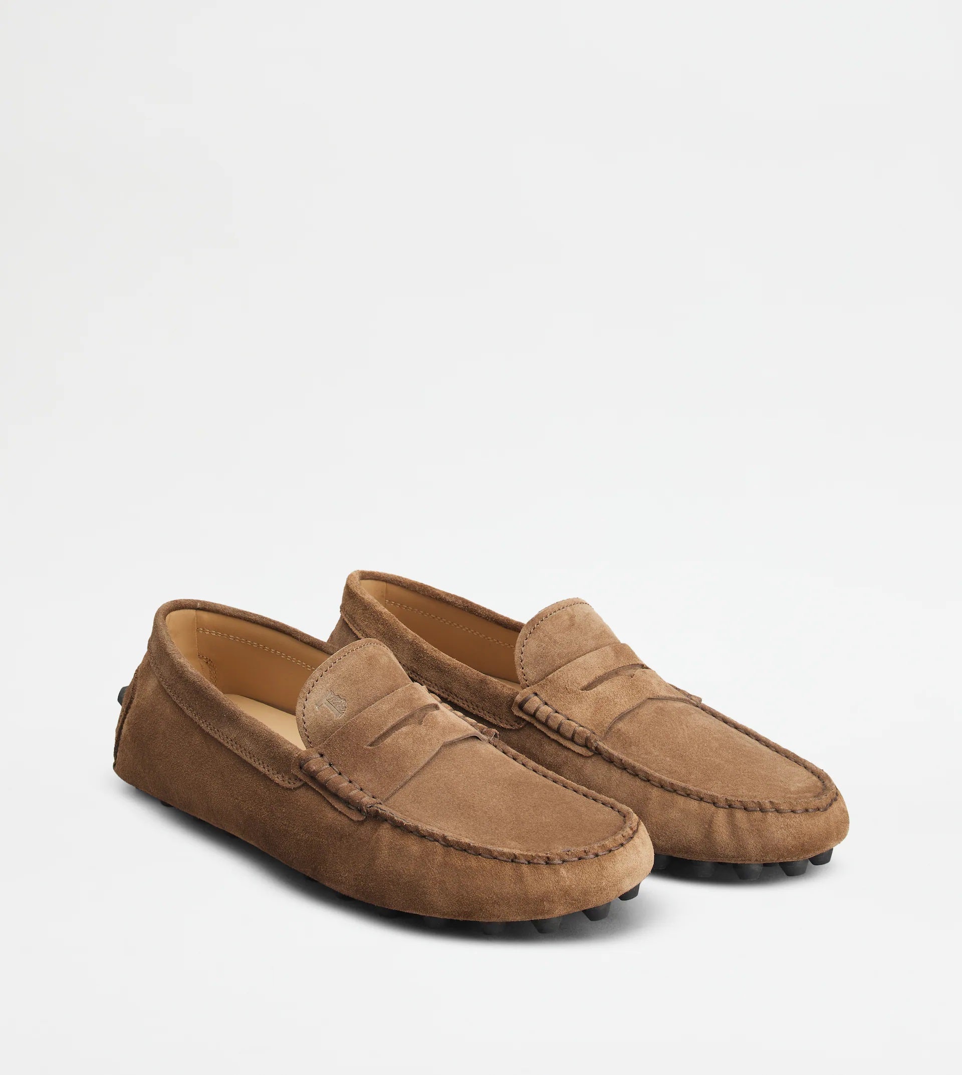 Brown Mocassino Gommino Macro 52K Shoes