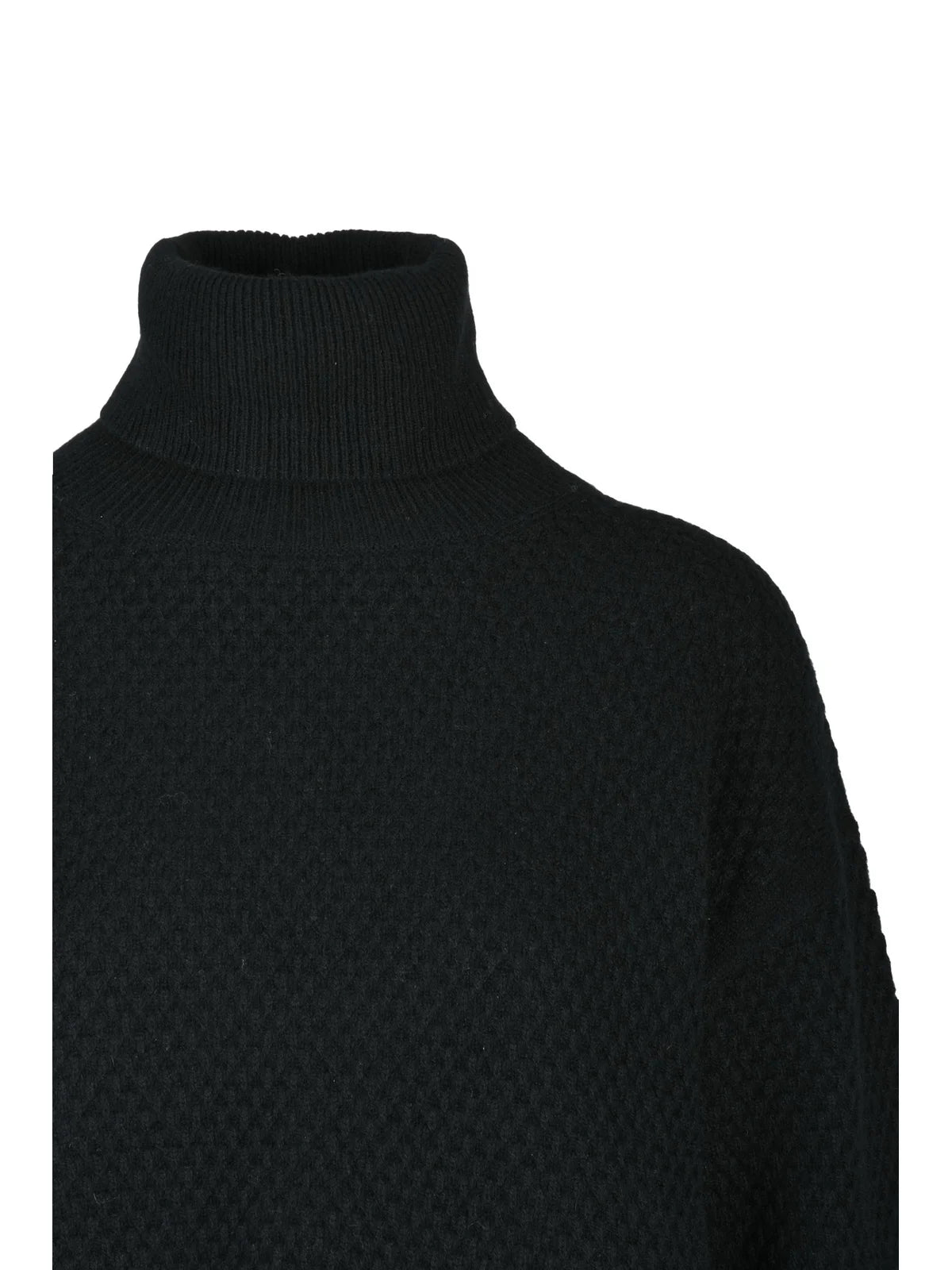 Black Cashmere Turtleneck Sweater