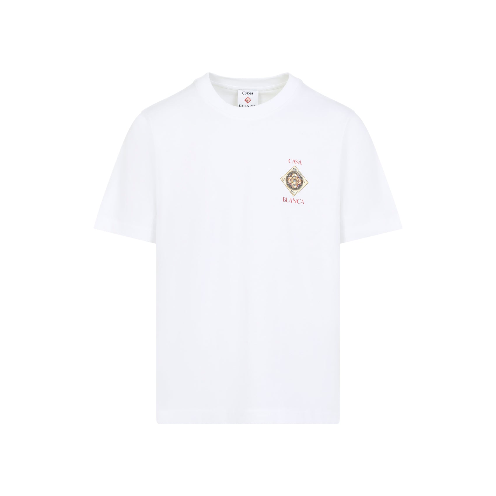 Organic Cotton T-Shirt With Intricate Graphics And Emblem