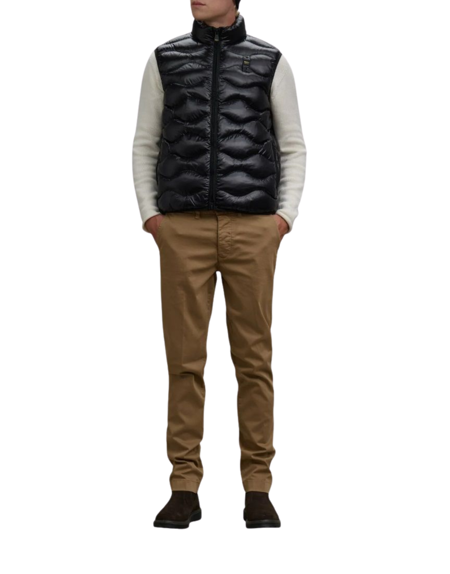 Black Danny Check Vest