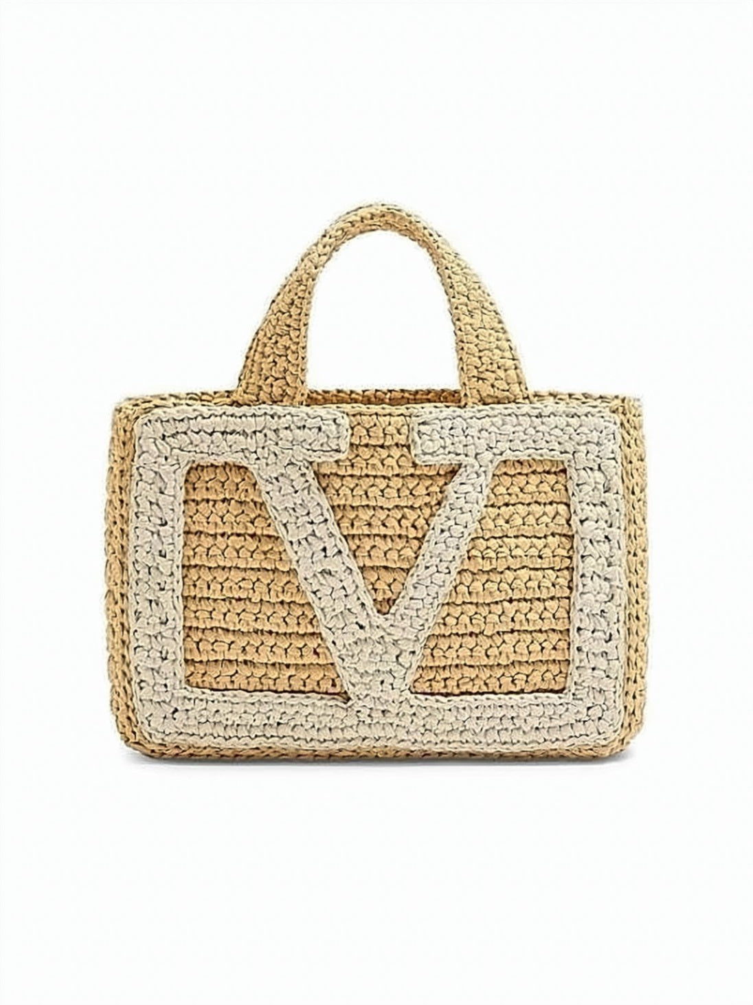 Woven Raffia Tote Bag