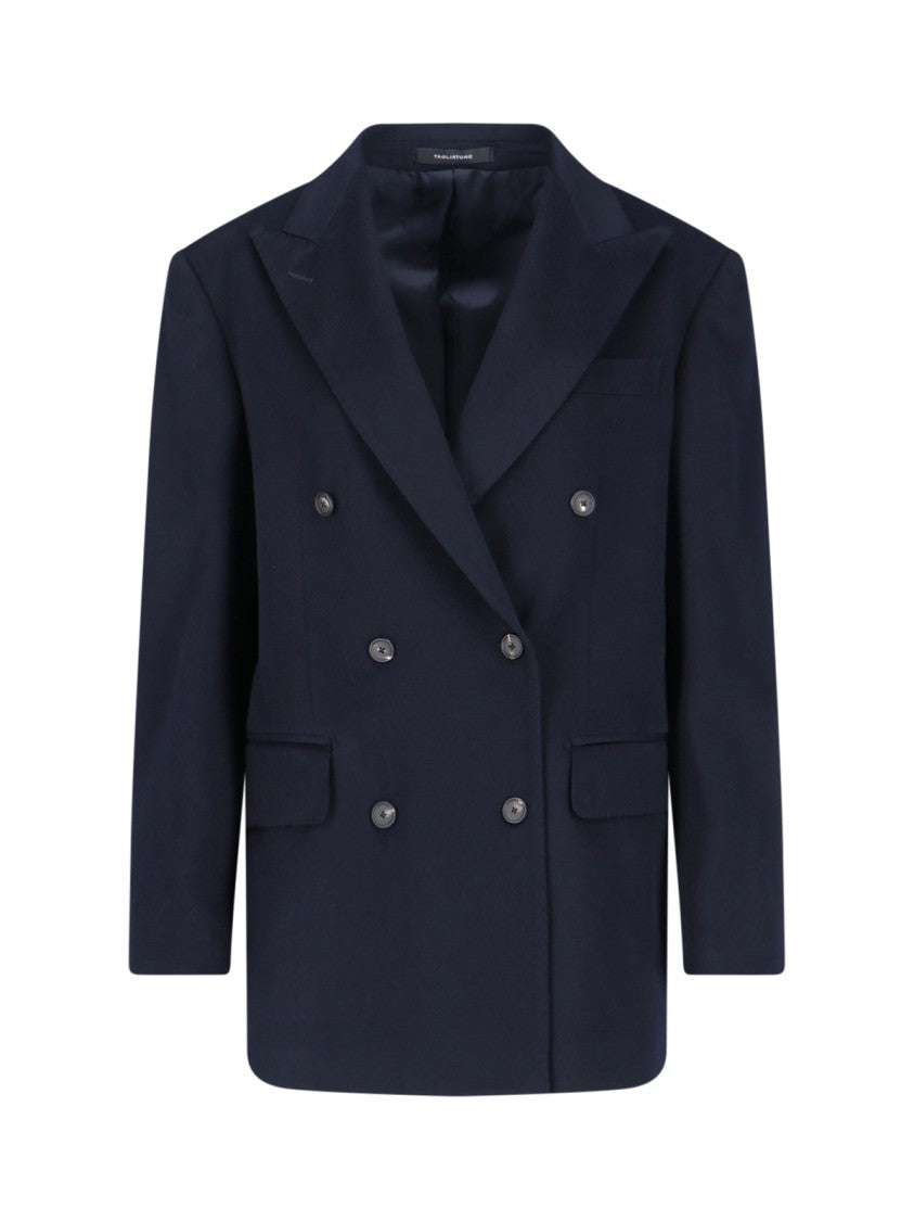 "J Caris" Cashmere Blazer – Navy Blue