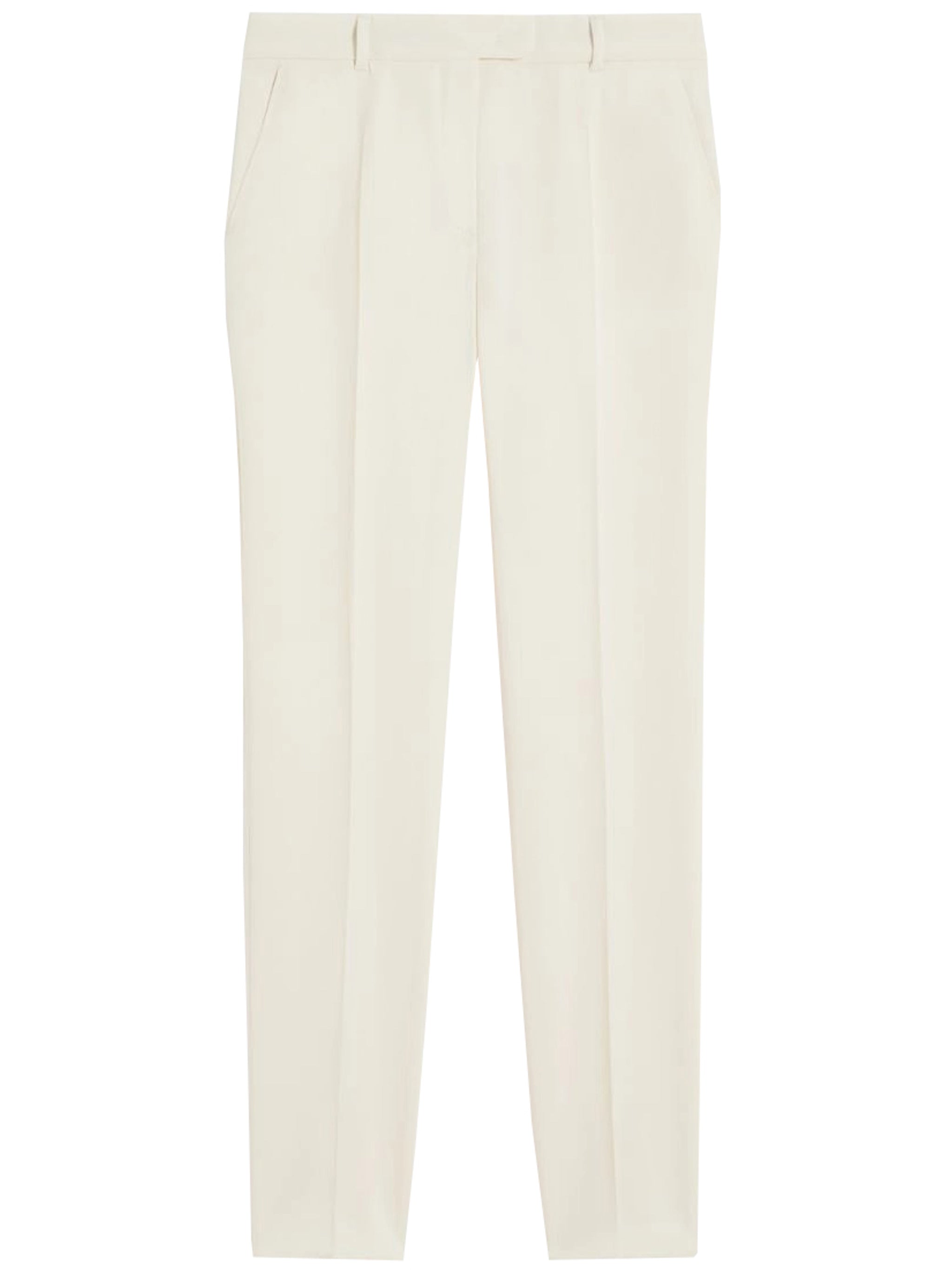 White Jerta Straight-Leg Tailored Trousers