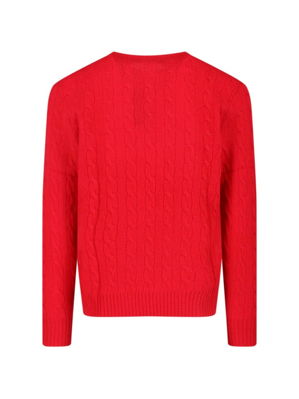 Cable-Knit Sweater With Classic Crew Neckline And Vibrant Finish
