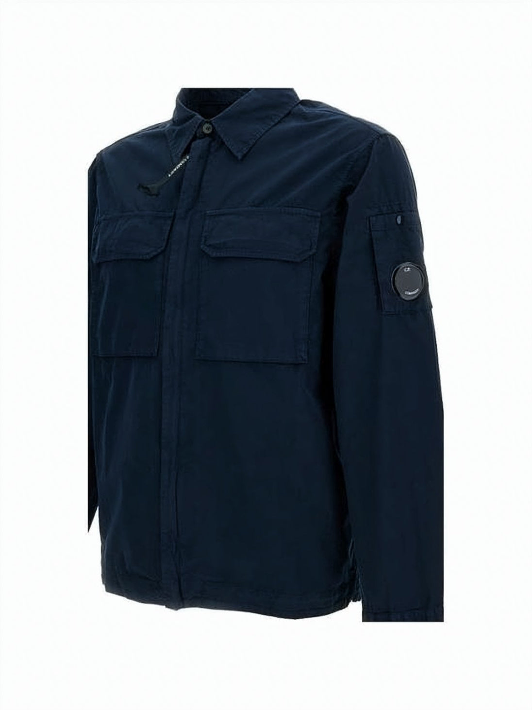 Organic Gabardine Zip Lens Overshirt