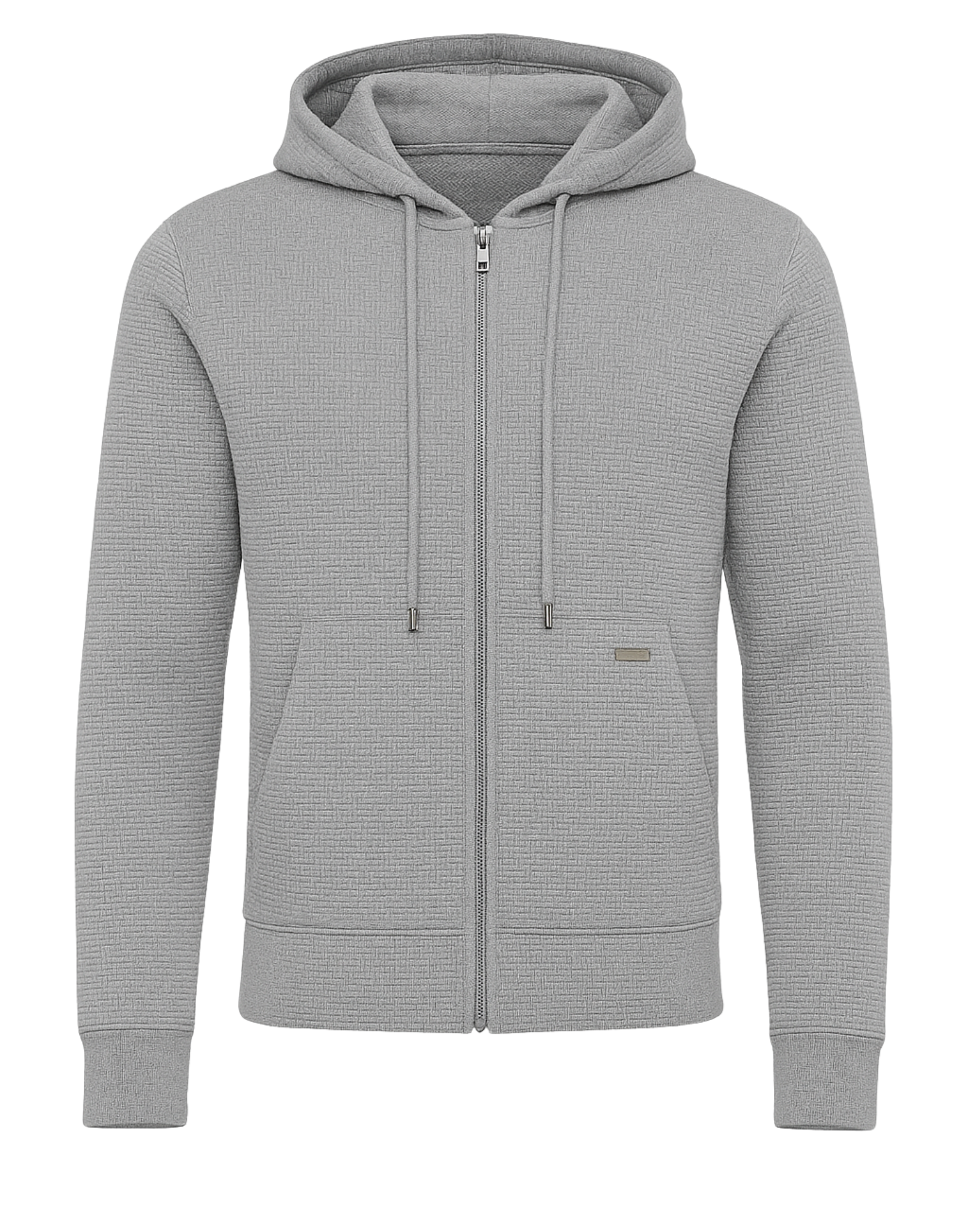 Fine Wool Zip-Up Hoodie