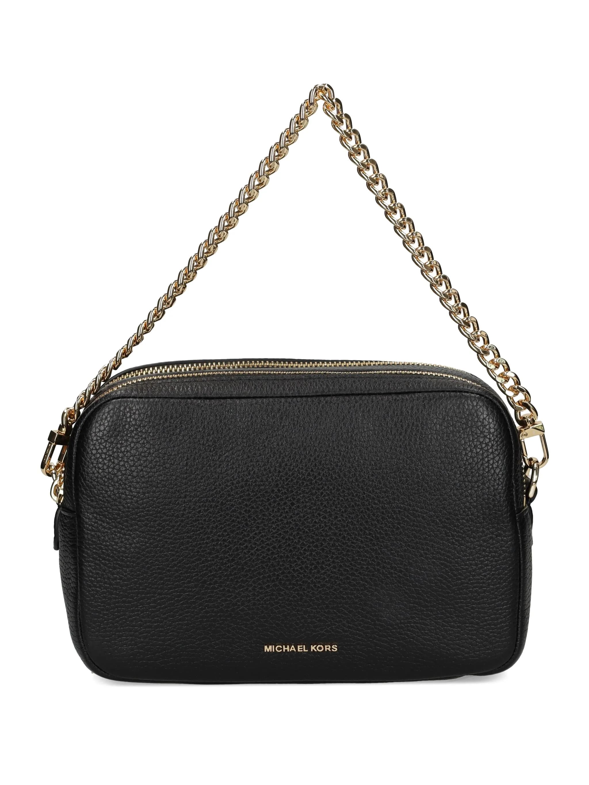 Textured Leather Dual Compartment Camera Bag