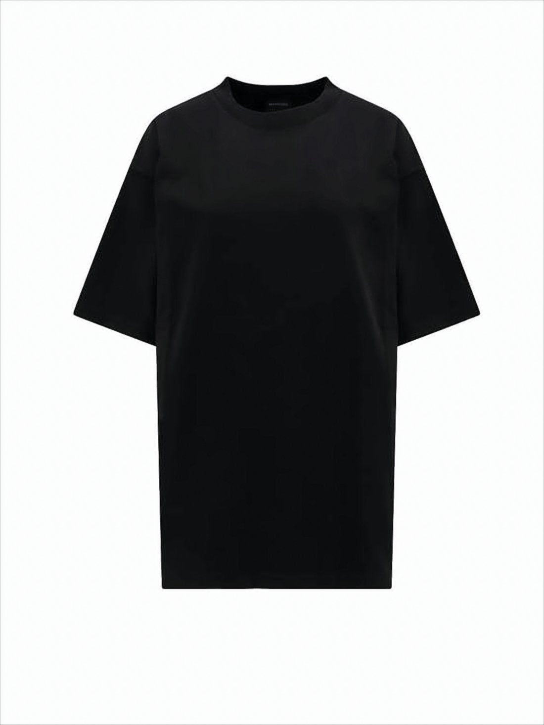 Rhinestone-Embellished Black Short-Sleeve T-Shirt
