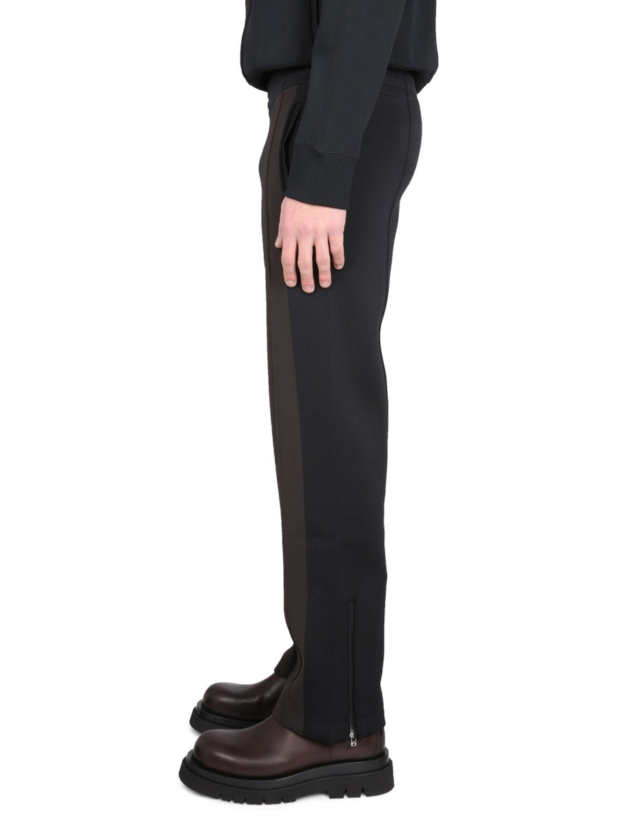 Technical Fabric Trousers with Elastic Waistband