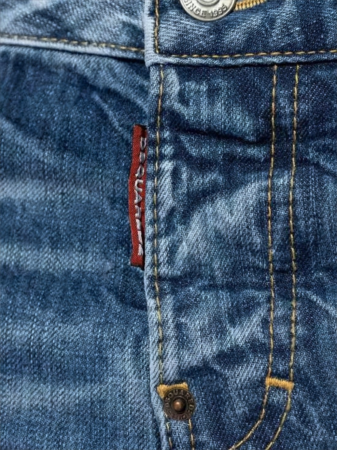 Straight-Leg Denim Pants