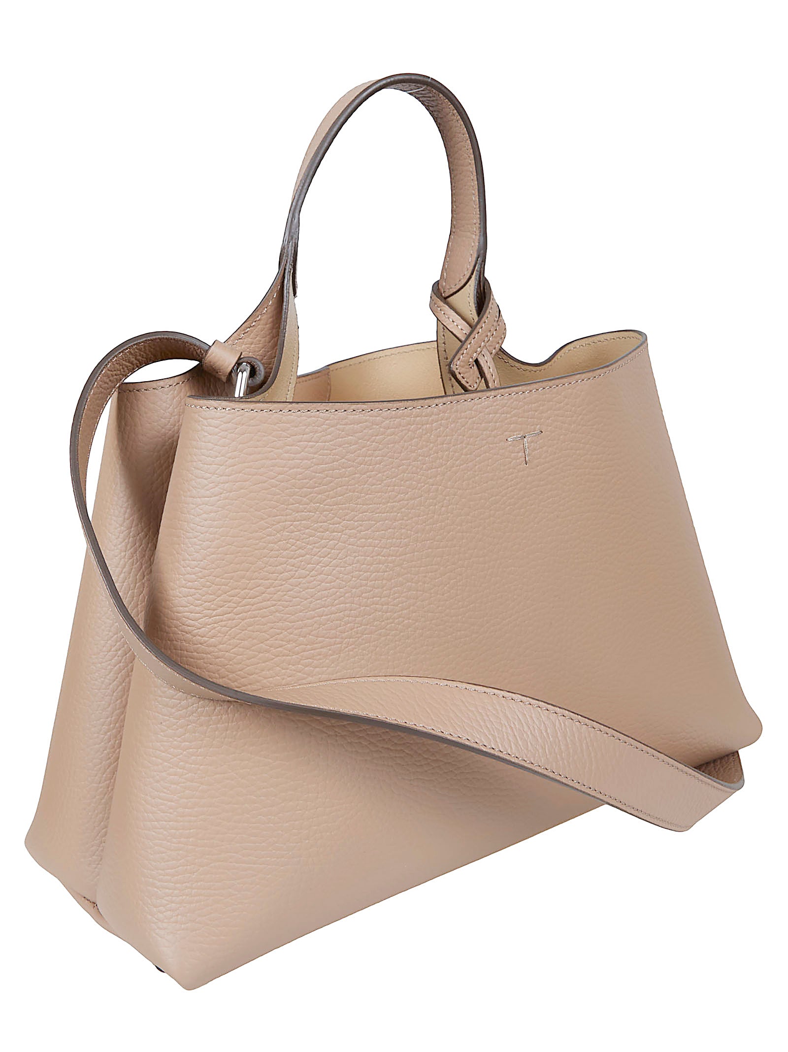 Pebbled Calfskin Shoulder Bag