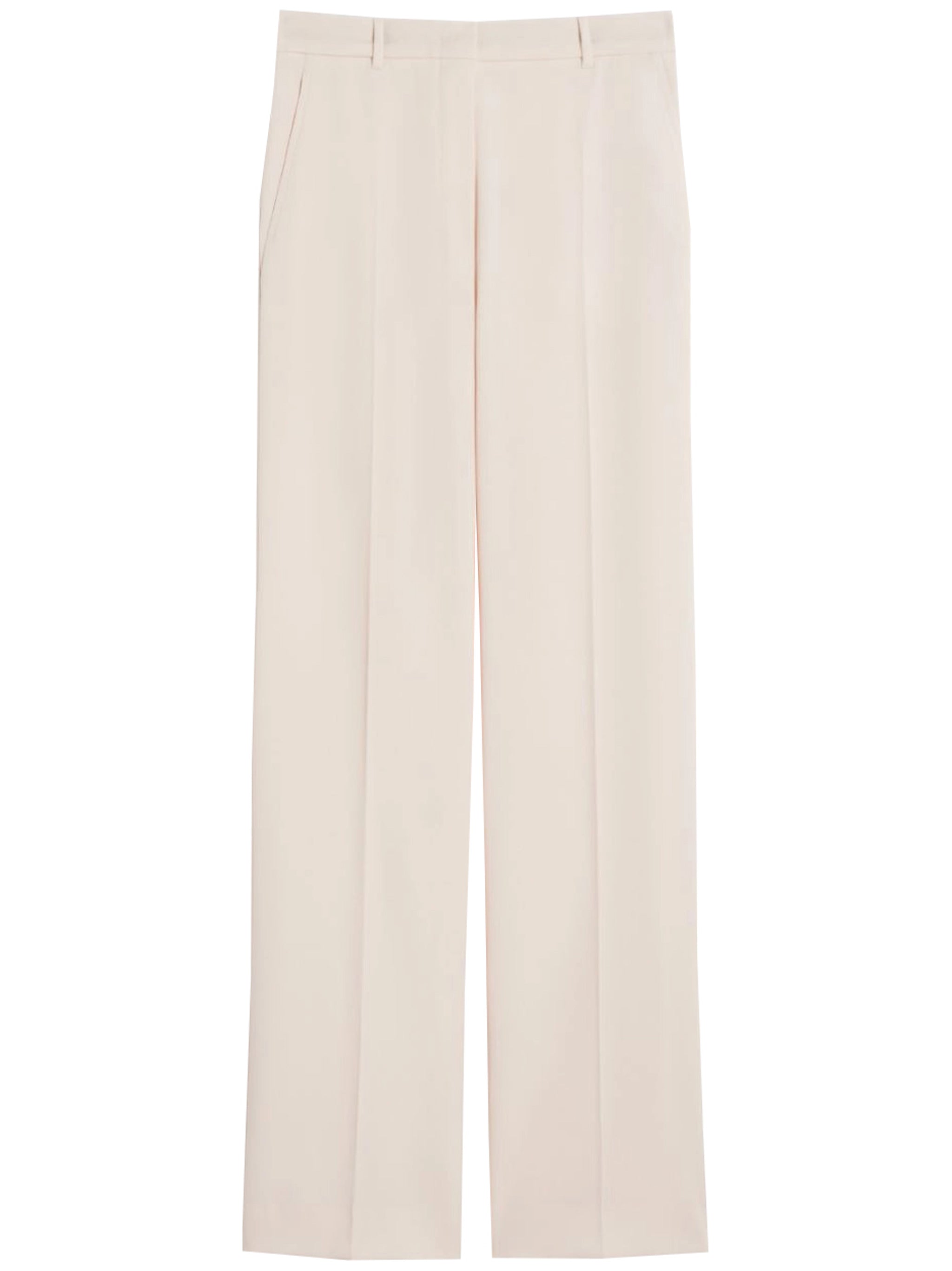 Light Beige Quasar Wide-Leg Trousers