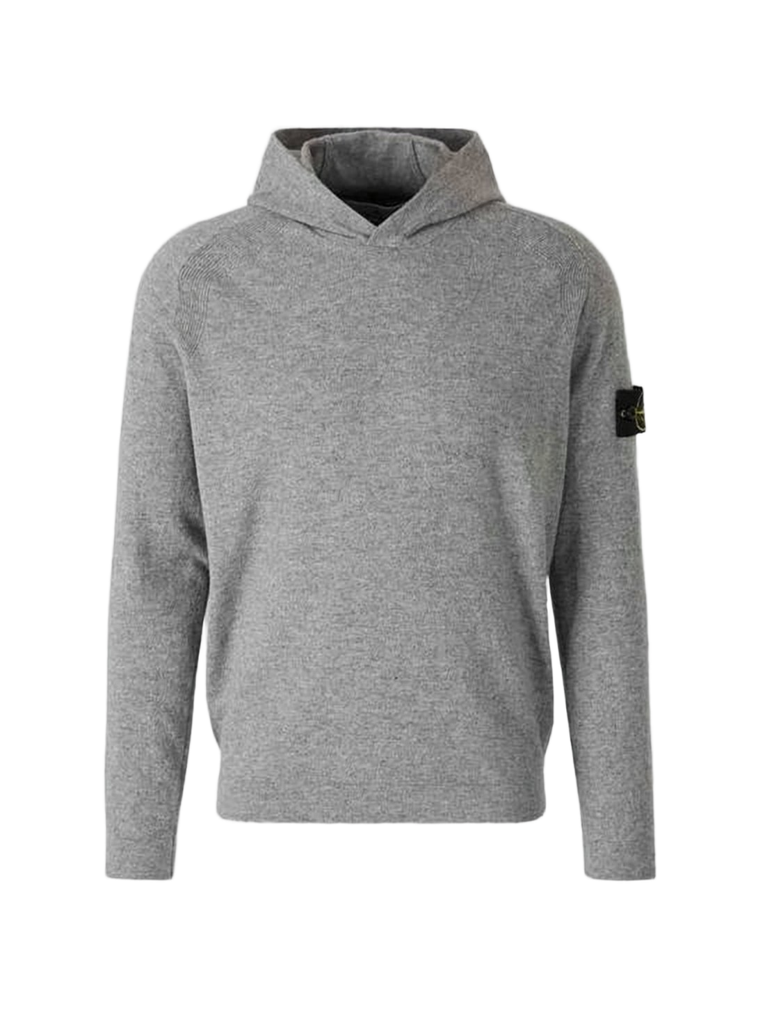 Relaxed Fit Wool Hoodie with Distinctive Emblem