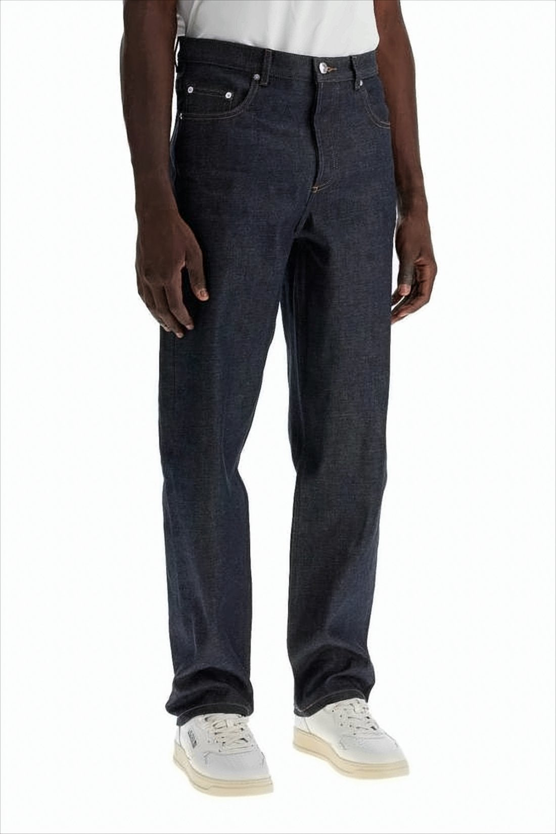 Straight-Leg Denim Pants