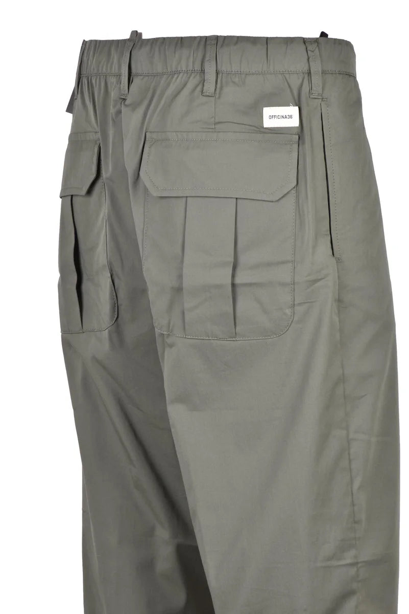 Stretch Nylon Trousers - Military Green