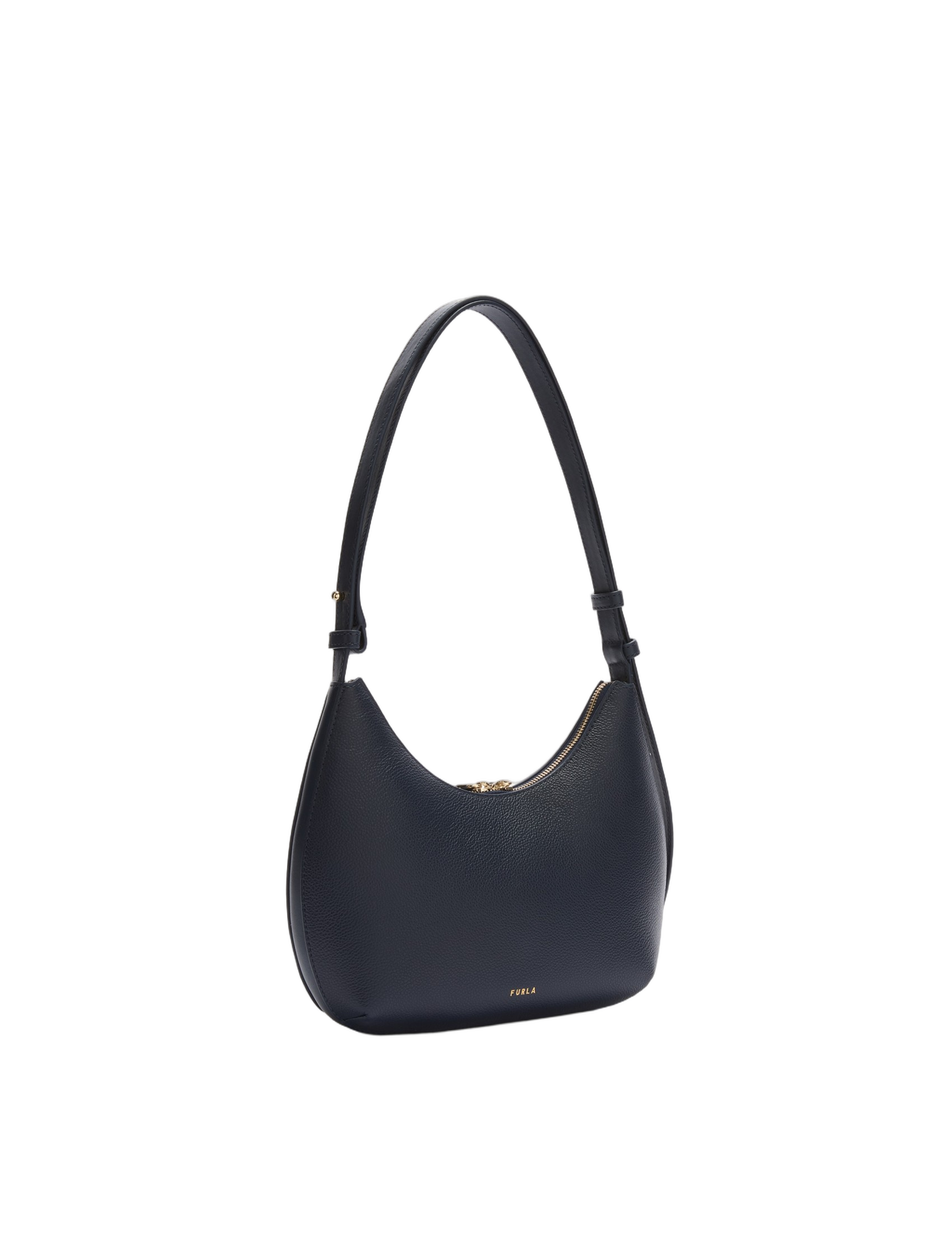 Goccia S Leather Shoulder Bag, Blue